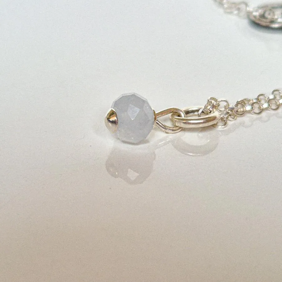 Aquamarine A  Silver Pendant for Women "Stone of Faith"