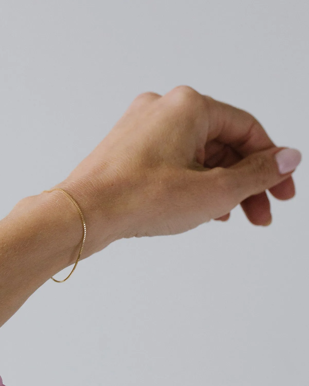 Box Chain Bracelet | Solid 14k Gold