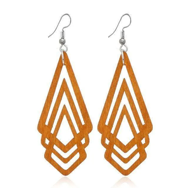 Geometric Big Dangle Earrings Charm Jewelry DS0425