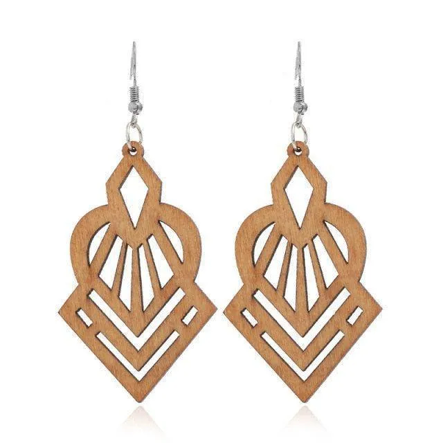 Geometric Big Dangle Earrings Charm Jewelry DS0425