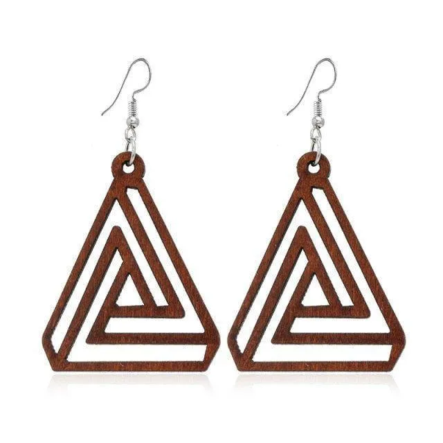 Geometric Big Dangle Earrings Charm Jewelry DS0425