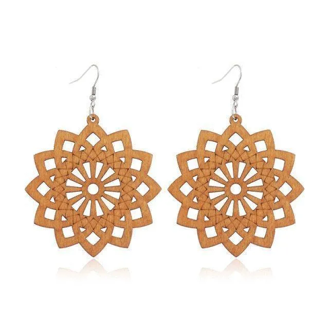 Geometric Big Dangle Earrings Charm Jewelry DS0425