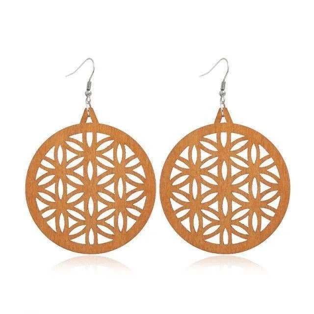 Geometric Big Dangle Earrings Charm Jewelry DS0425