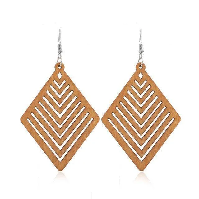 Geometric Big Dangle Earrings Charm Jewelry DS0425