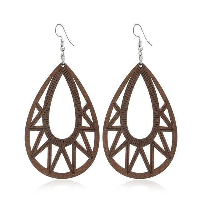 Geometric Big Dangle Earrings Charm Jewelry DS0425