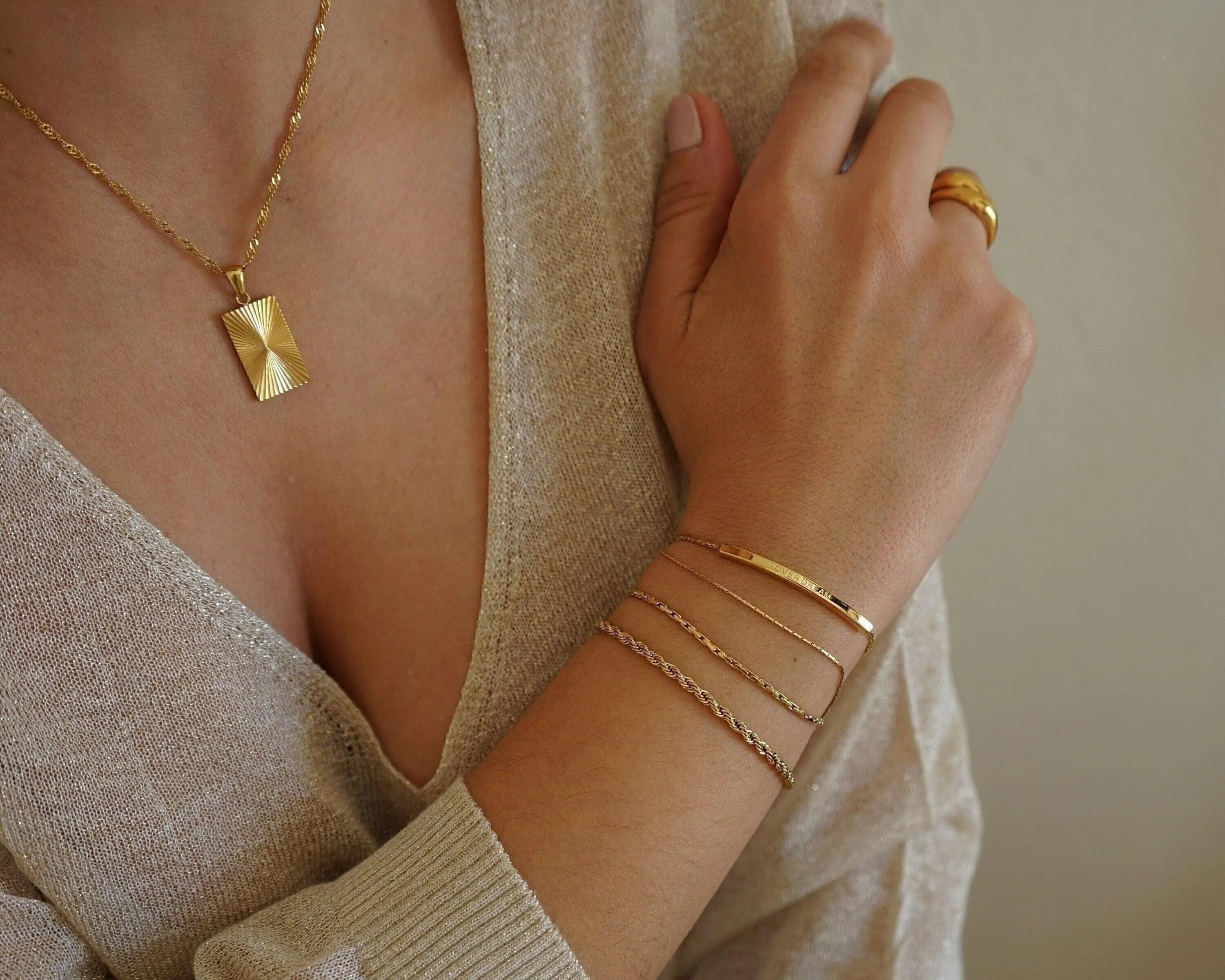 Gold Snake Cobra Chain Bracelet