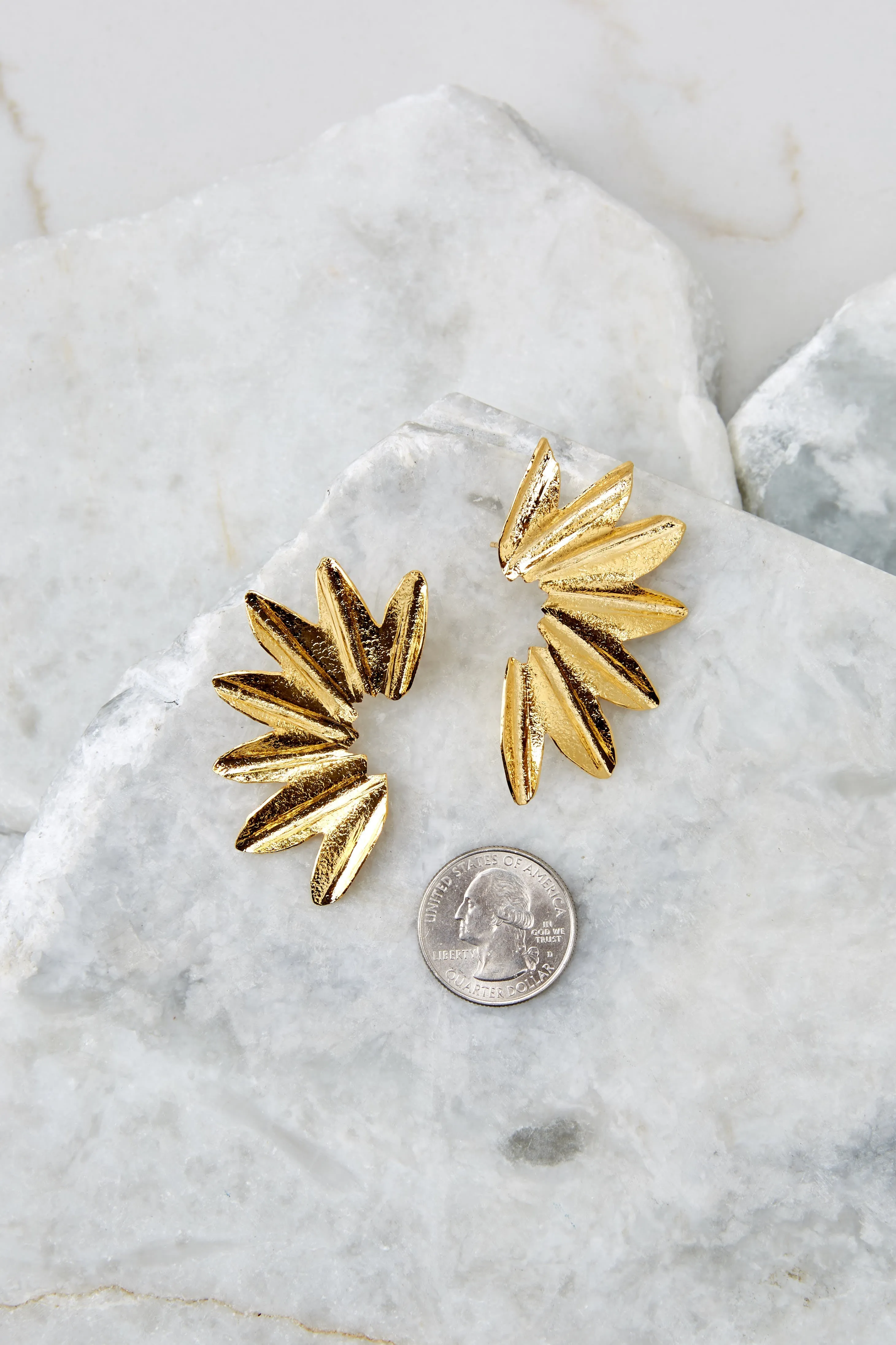 Little Whispers Gold Leaf Earrings