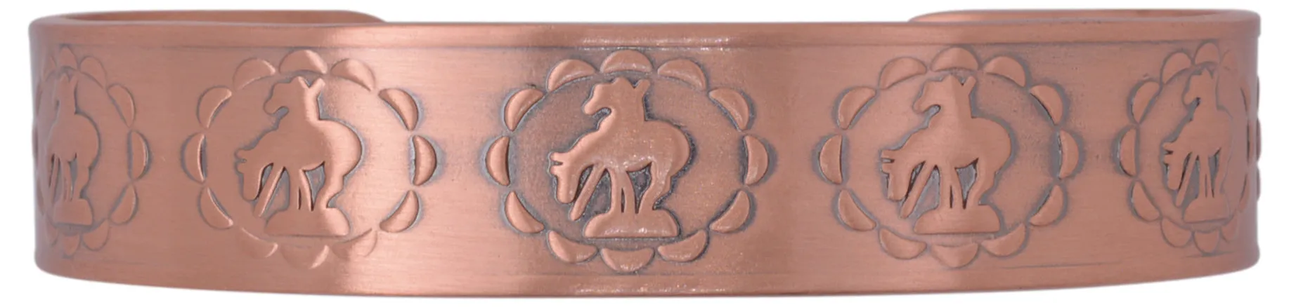 New Pure Copper Magnetic Double Horse Logo Bracelet for Relieving Pain