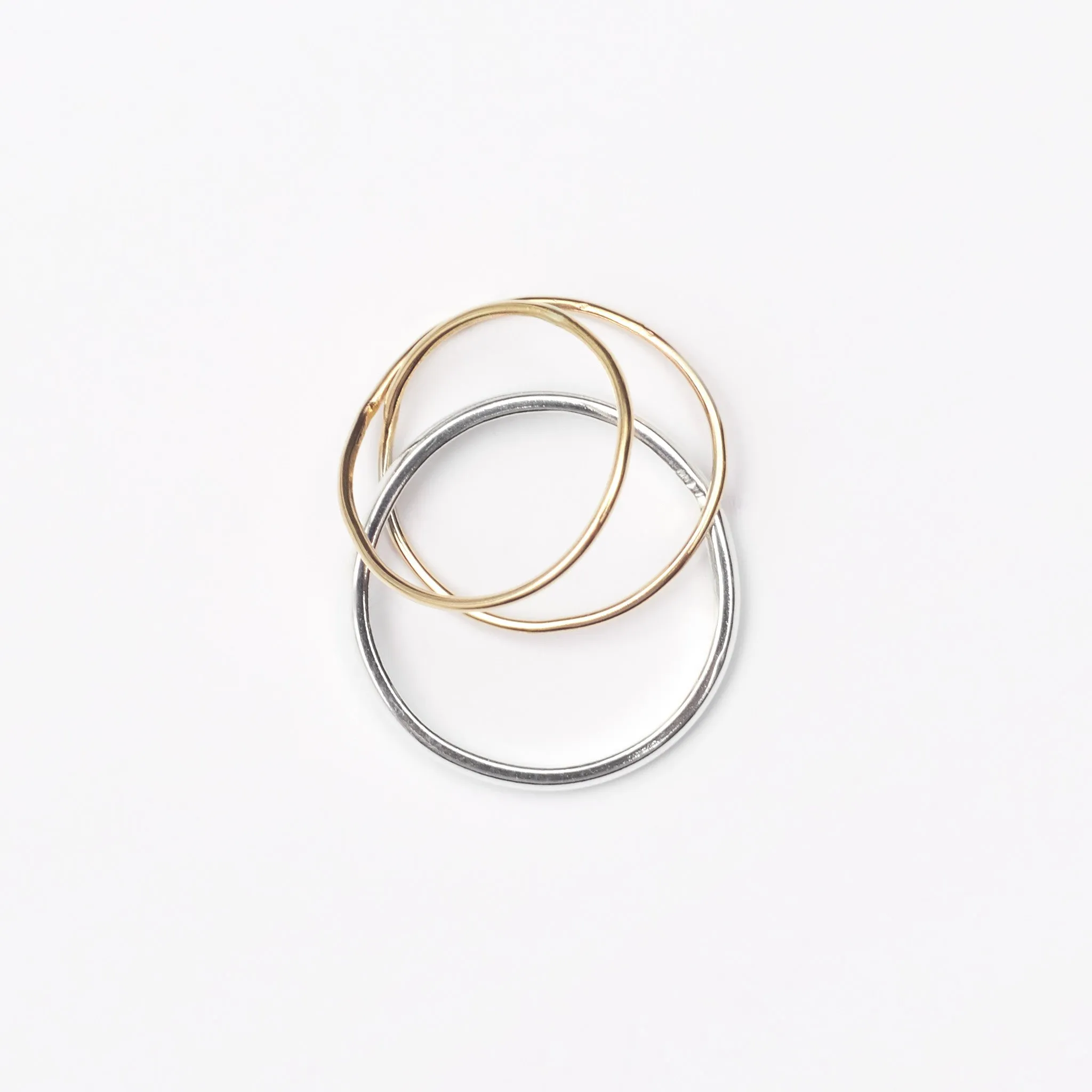 Orbit Ring - 9kt Gold & Sterling Silver