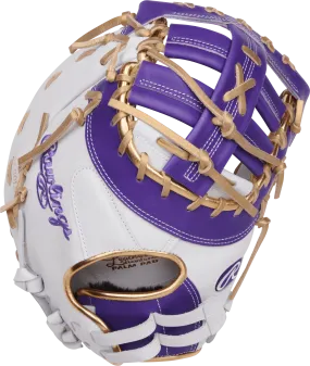 Rawlings Liberty Advanced ColorSync 4.0 13" First Base Softball Mitt/Glove - RLADCTSBWPUG
