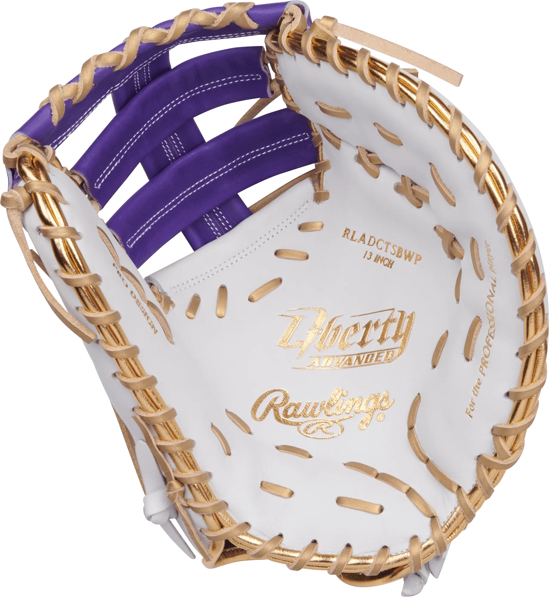 Rawlings Liberty Advanced ColorSync 4.0 13" First Base Softball Mitt/Glove - RLADCTSBWPUG