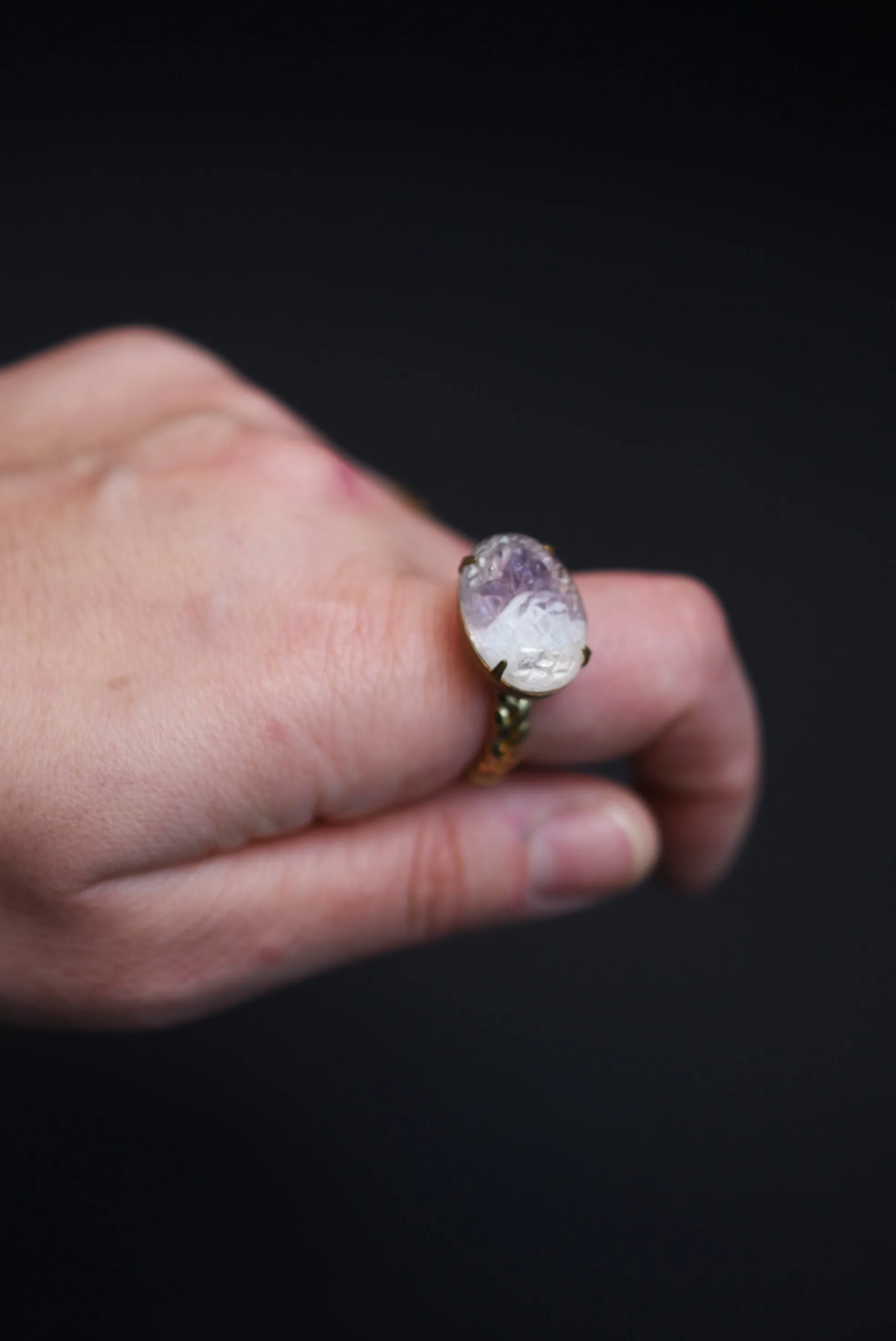 ring Germany glass vintage 1960'S【Limited item　One-of-a-kind】