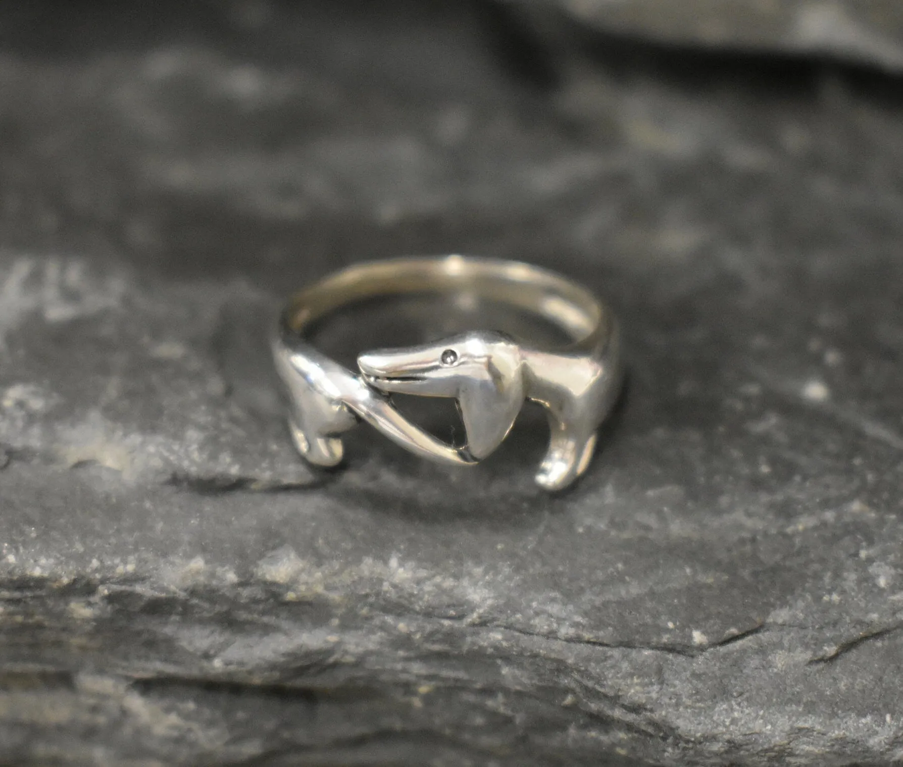 Silver Dog Ring - Dachshund Dog Ring - Dog Lover Ring