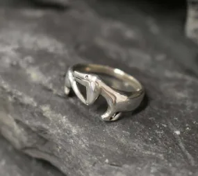 Silver Dog Ring - Dachshund Dog Ring - Dog Lover Ring