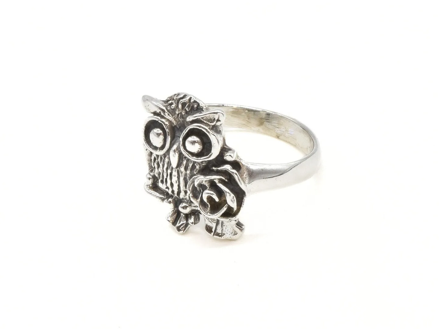 Silver Owl Ring - Silver Bird Ring - Animal Lover Ring