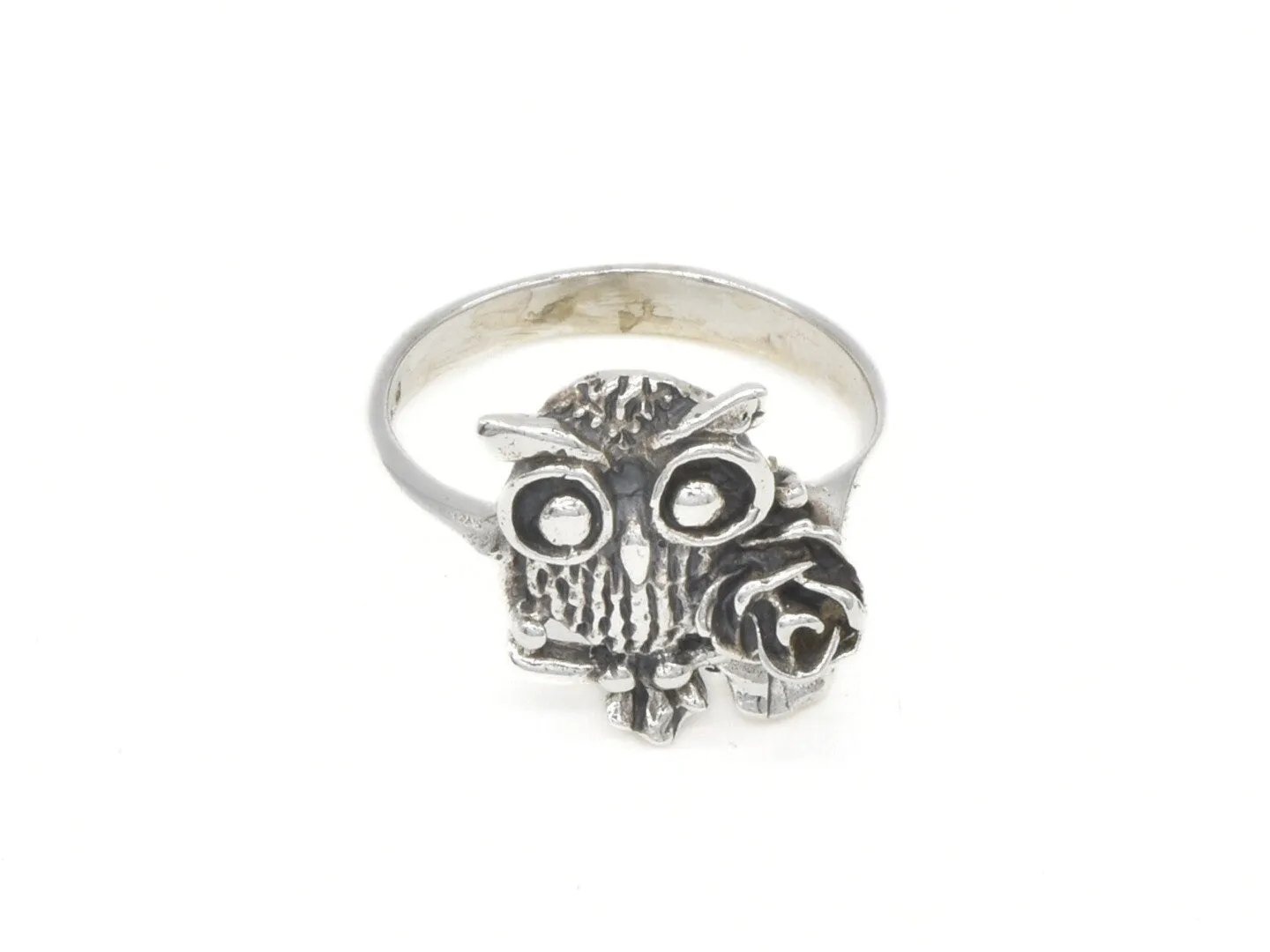 Silver Owl Ring - Silver Bird Ring - Animal Lover Ring
