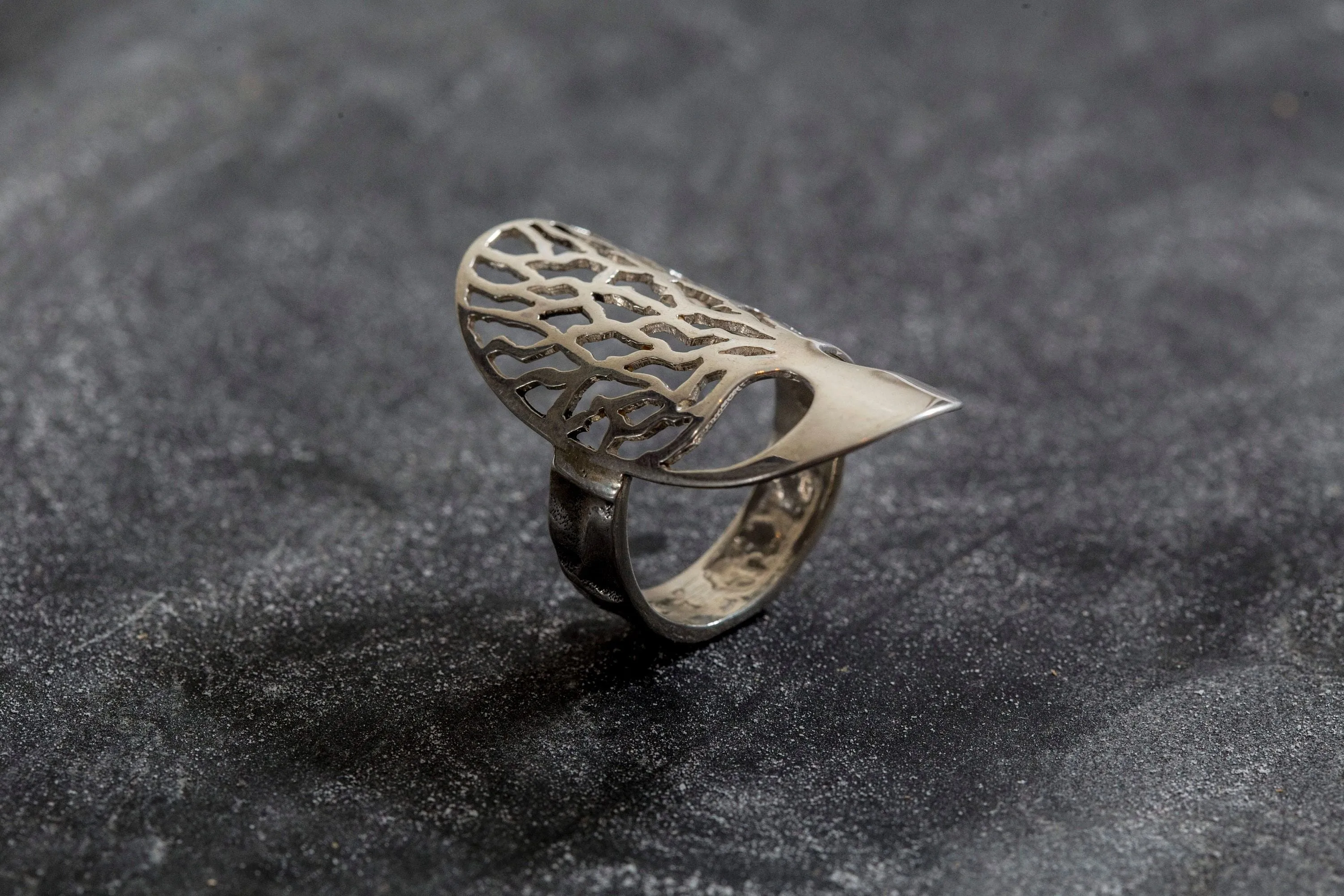 Silver Tree Ring - Tree Statement Ring - Tree of Life Ring