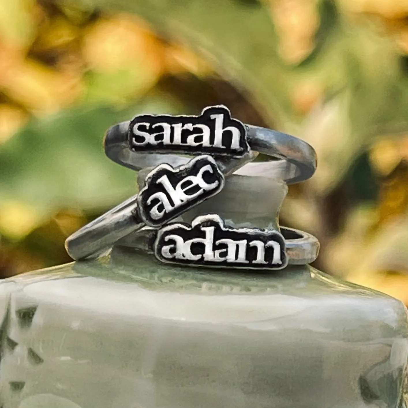 Sterling Silver Name Ring