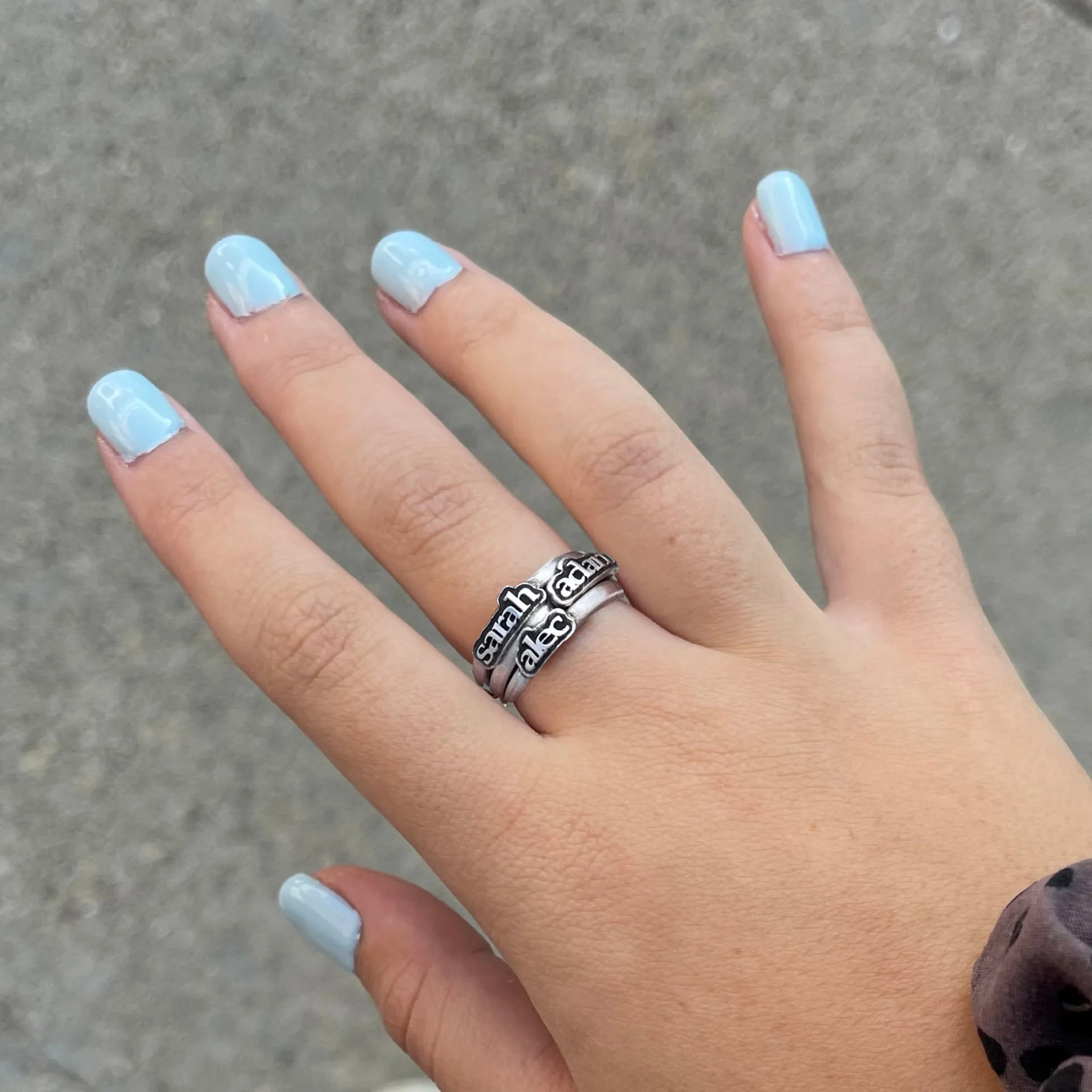 Sterling Silver Name Ring