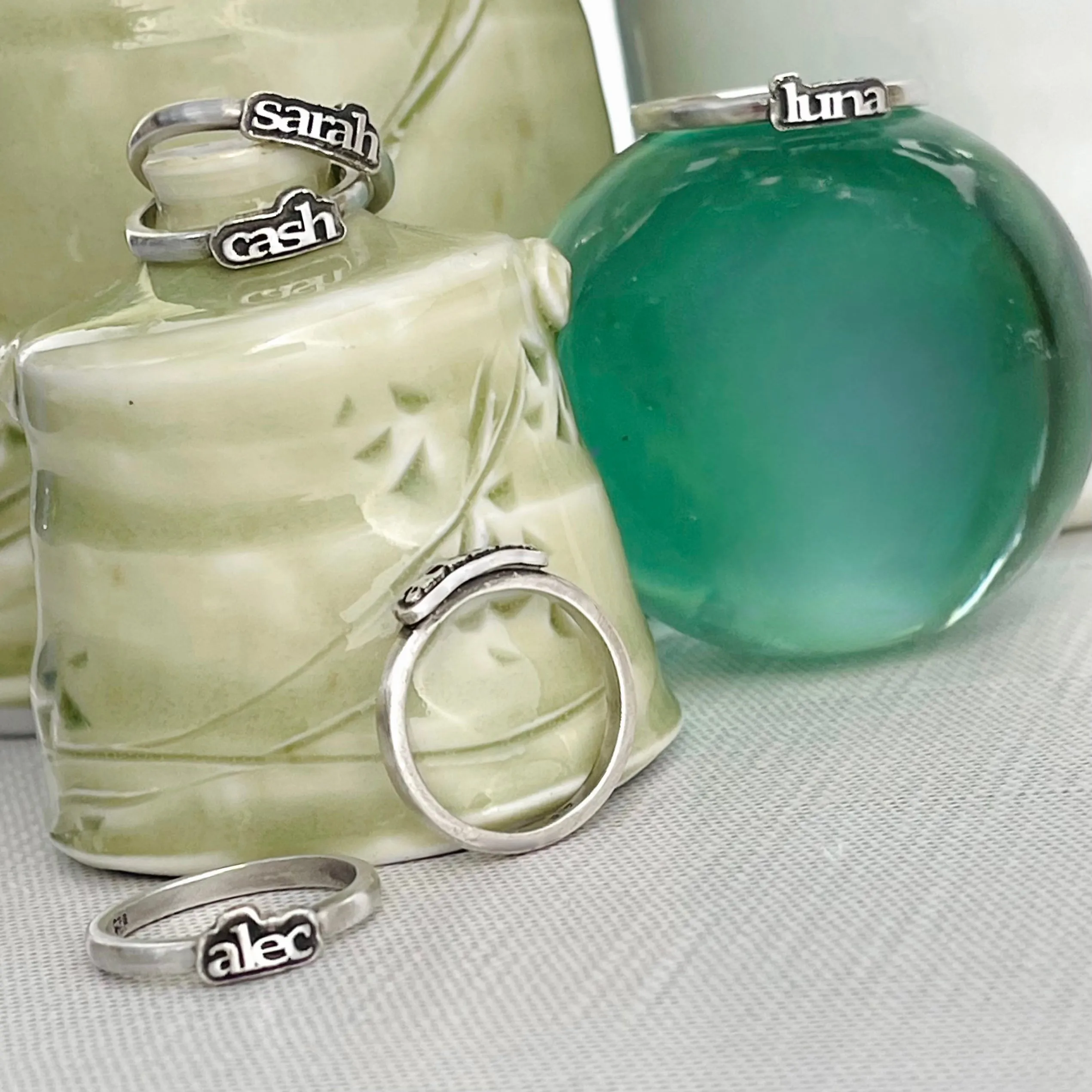 Sterling Silver Name Ring