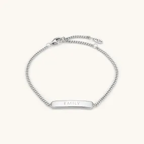 The Engraved Bracelet Silver