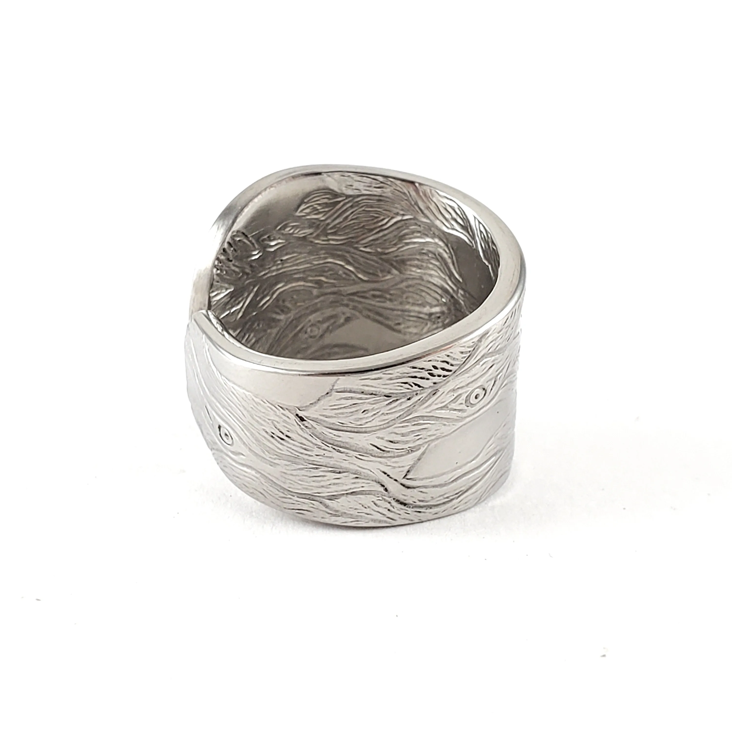 Water Wave Stainless Steel Spoon Ring